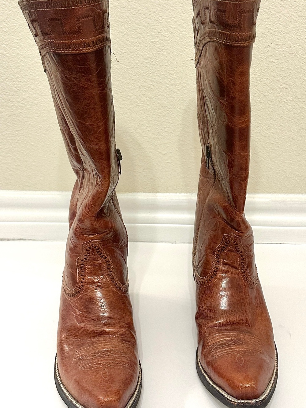 Ariat Chestnut Brown Leather Knee-High Riding Boots